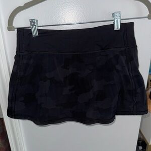Lululemon Black Camo Skirt